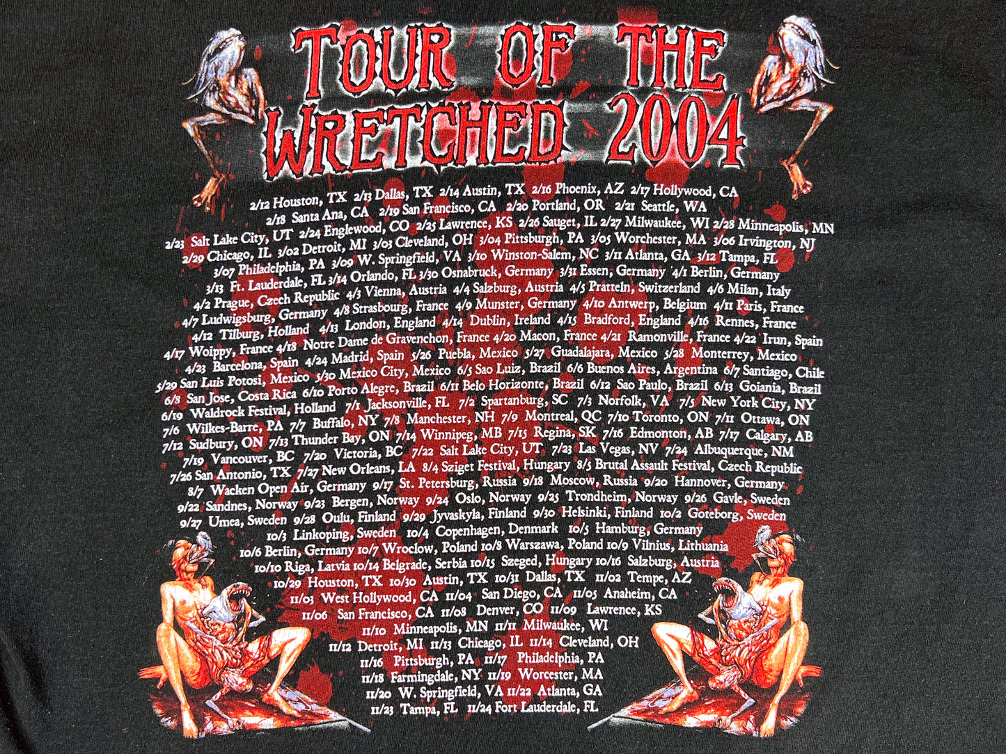 Cannibal Corpse 'Tour of the Wretched' 2004 L/S Shirt