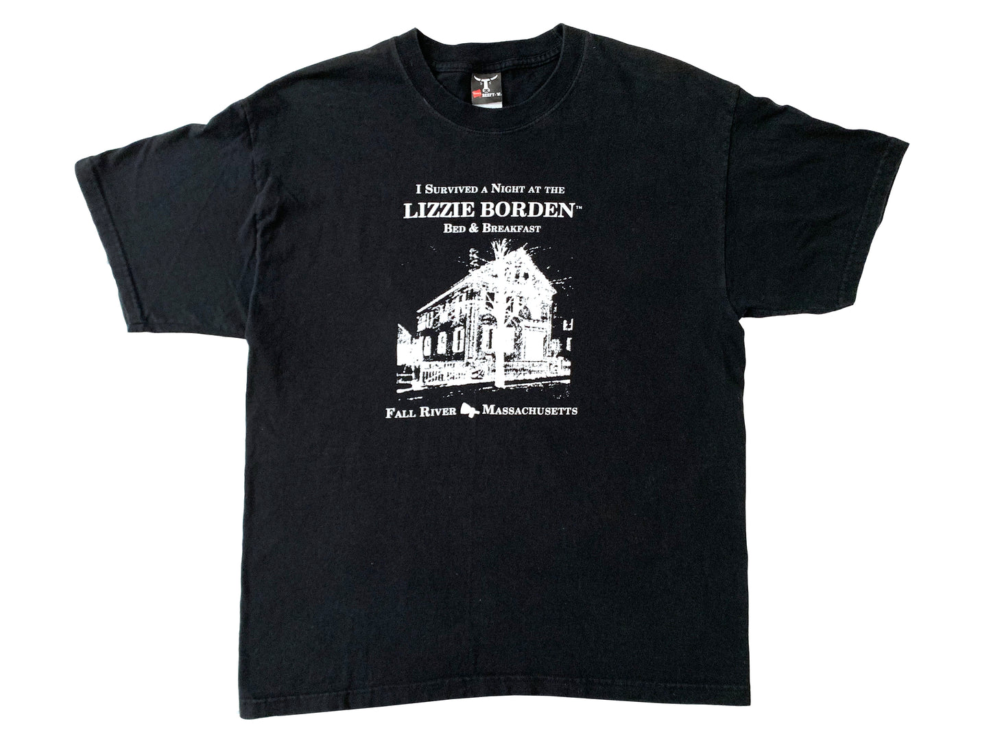 Vintage I Survived Lizzie Borden Bed & Breakfast Black T-Shirt