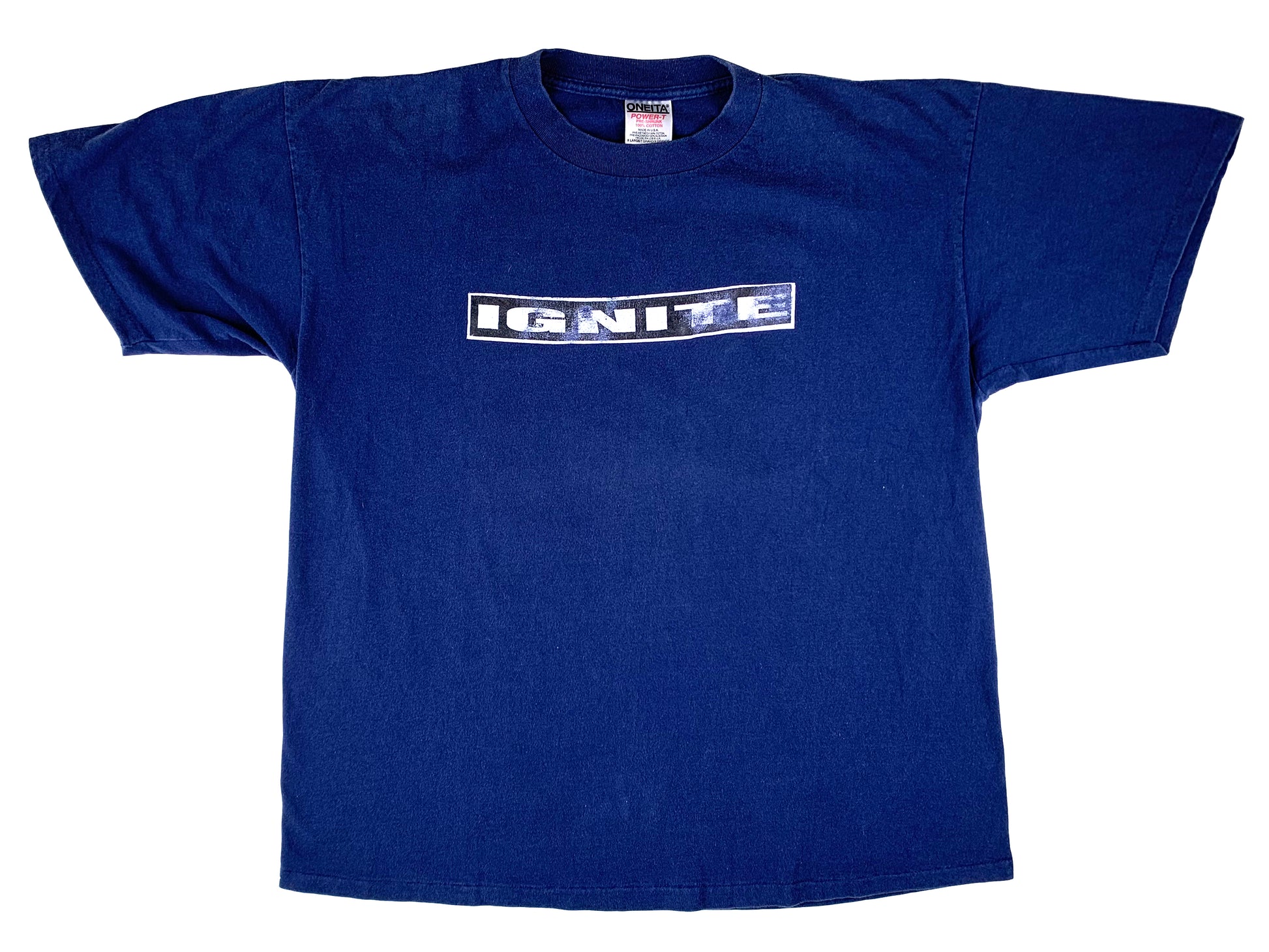 Vintage Ignite Blue T-Shirt 90s Hardcofe