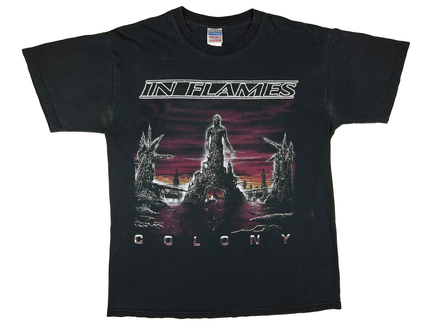 Vintage In Flames "Colony' Black T-Shirt Death Metal band 90s y2k