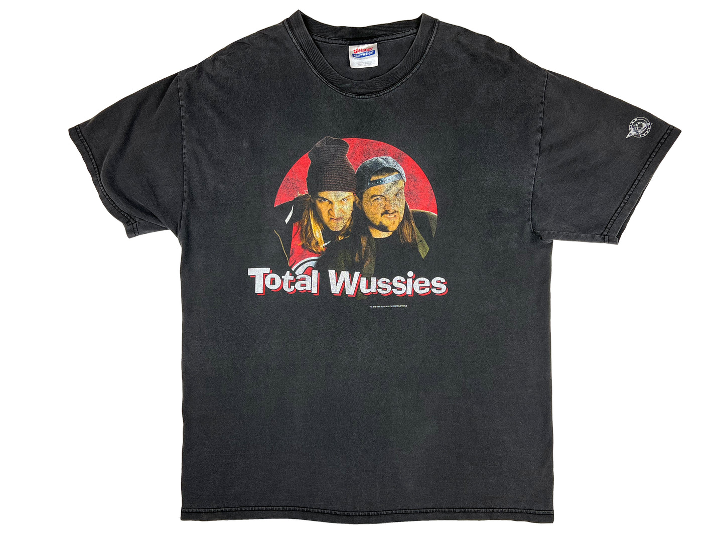 Vintage Jay & Silent Bob 'Total Wussies' Black T-Shirt Clerks Mallrats Chasing Amy 90s