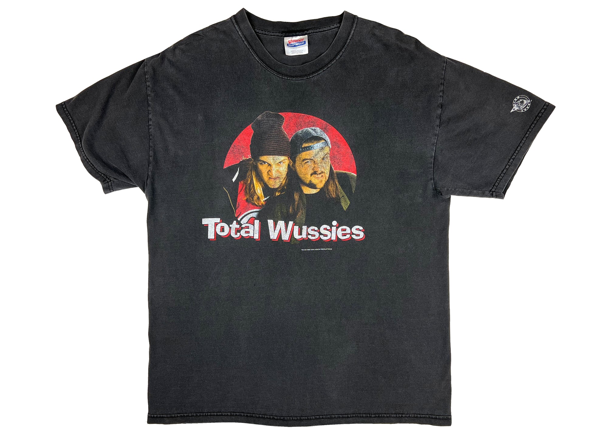 Vintage Jay & Silent Bob 'Total Wussies' Black T-Shirt Clerks Mallrats Chasing Amy 90s