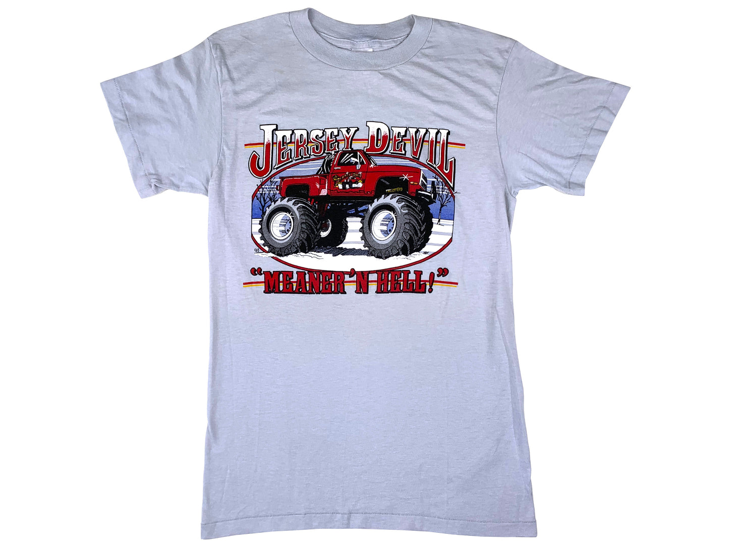 Vintage Jersey Devil Monster Truck T-Shirt 80s