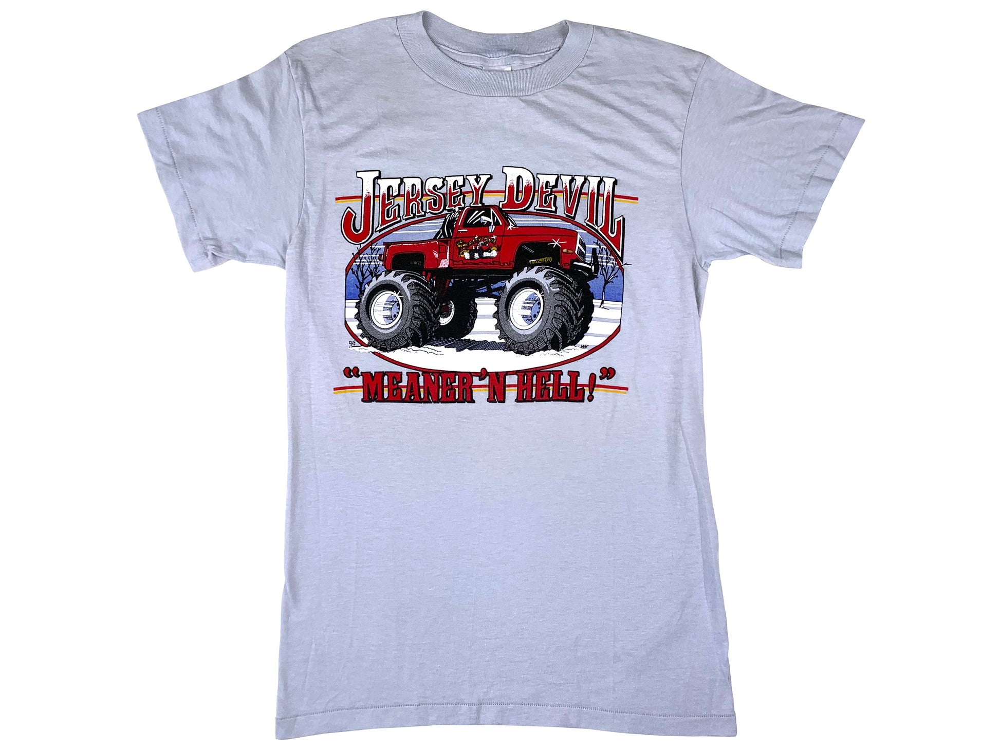 Vintage Jersey Devil Monster Truck T-Shirt 80s