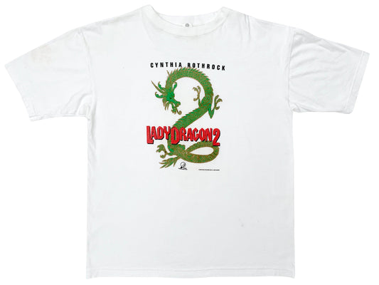 Vintage Lady Dragon 2 Movie White T-Shirt 80s 90s Action