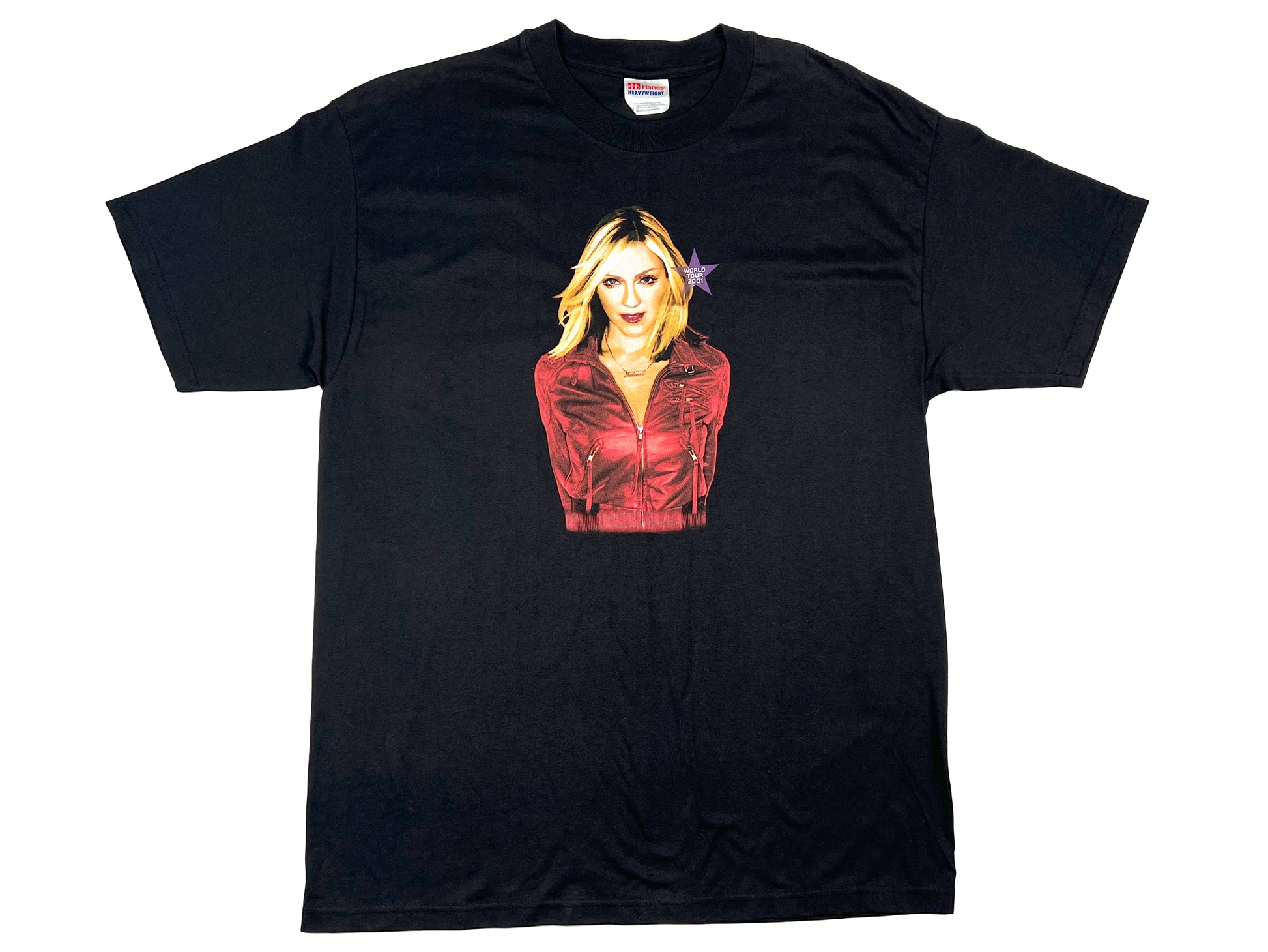 Vintage Madonna 'Drowned World Tour' 2001 Black T-Shirt y2k