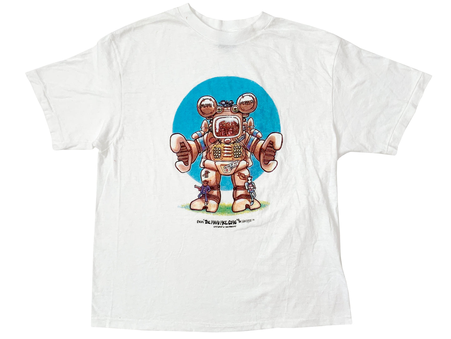 Vintage Mark Bode 'The Miami Mice' White T-Shirt