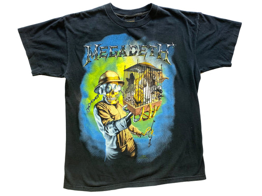 Vintage Megadeth 'Countdown to Extinction' Black T-Shirt Heavy Metal 90s