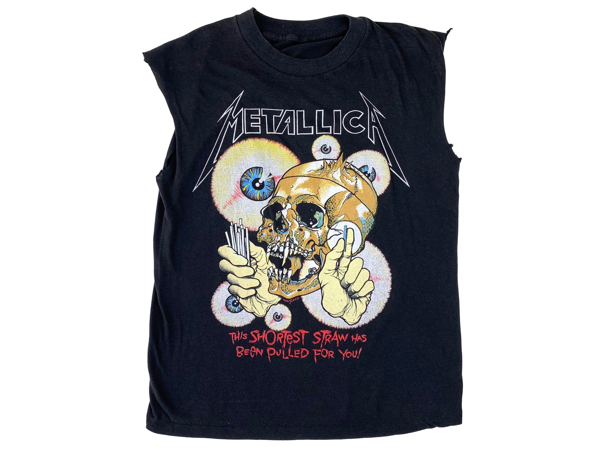 Vintage Metallica 'The Shortest Straw' x Pushead Sleeveless T-Shirt