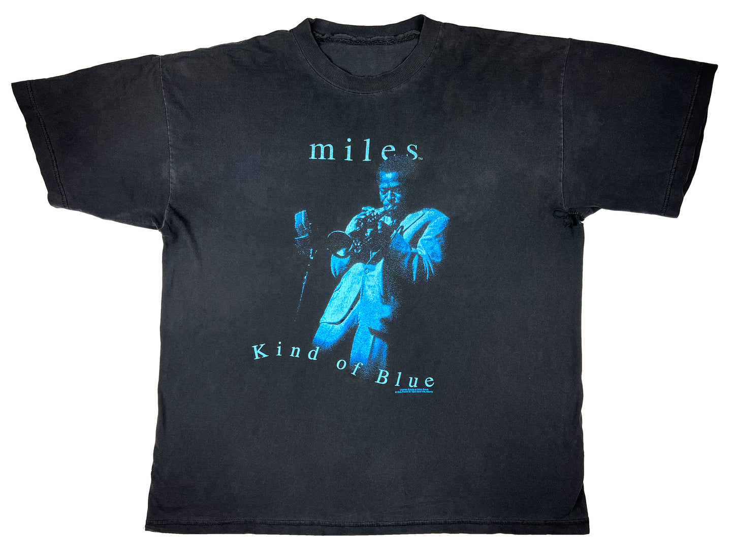 Vintage Miles Davis 'Kind of Blue' Black T-Shirt