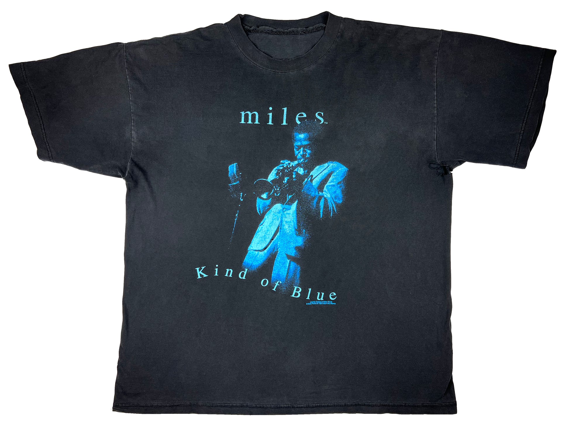 Vintage Miles Davis 'Kind of Blue' Black T-Shirt