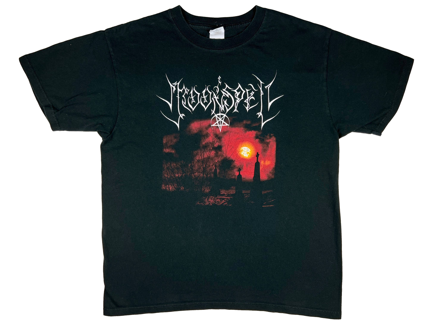 Vintage Moonspell 'Nocturnal Mourning Tour' 2006 Black T-Shirt Metal y2k