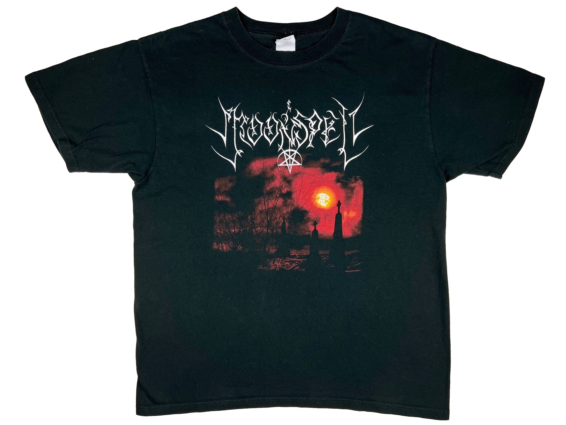 Vintage Moonspell 'Nocturnal Mourning Tour' 2006 Black T-Shirt Metal y2k
