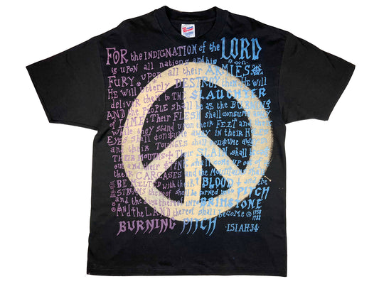 Vintage Mosquitohead 'Isiah 34 Peace' Black T-Shirt