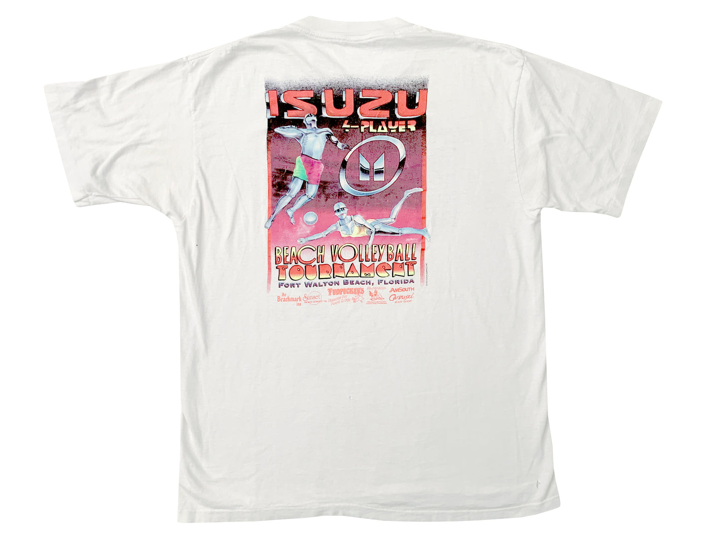 Vintage Hajime Sorayama Sexy Robot Style Isuzu 1993 Volleyball Tournament T-Shirt