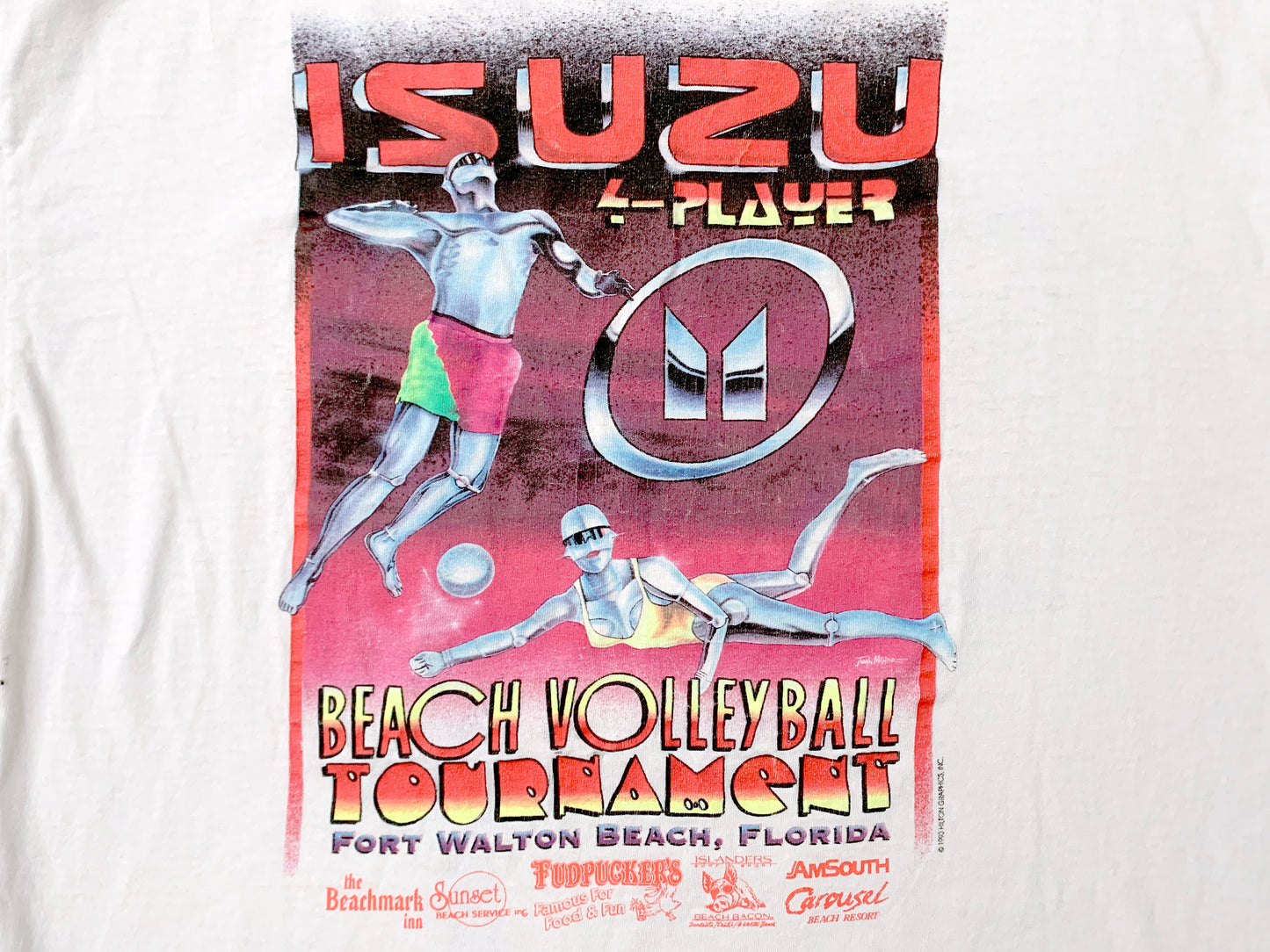 Hajime Sorayama Sexy Robot Style Isuzu 1993 Volleyball Tournament T-Shirt