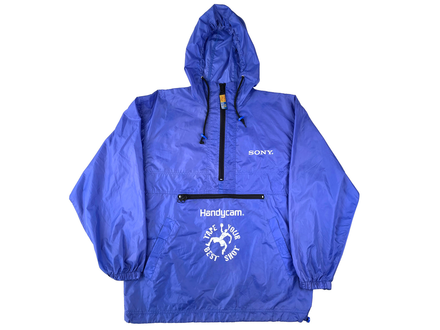 Vintage Sony Handycam Video Camera Hooded Windbreaker