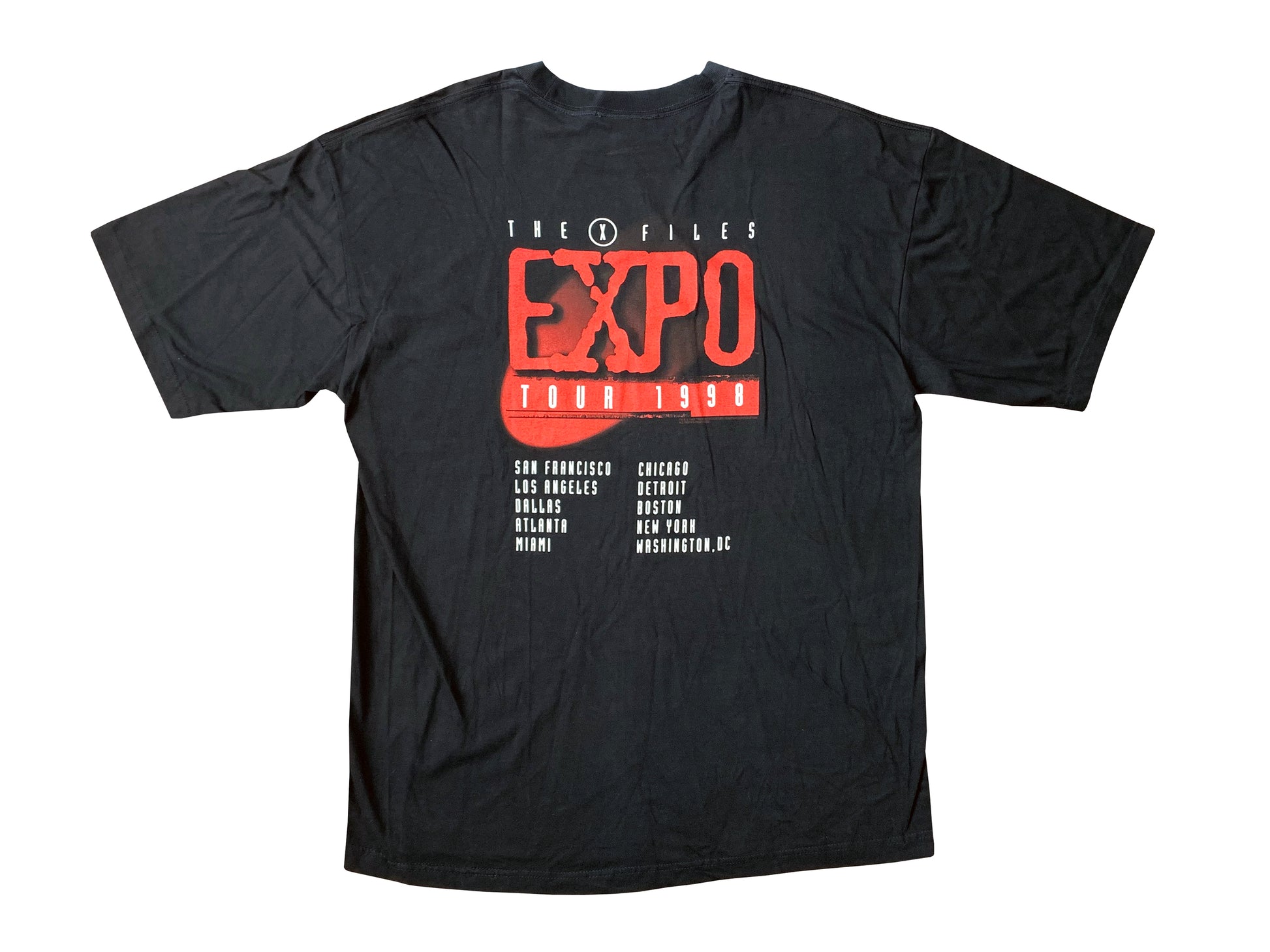 Vintage The X-Files Expo 1998 Black T-Shirt