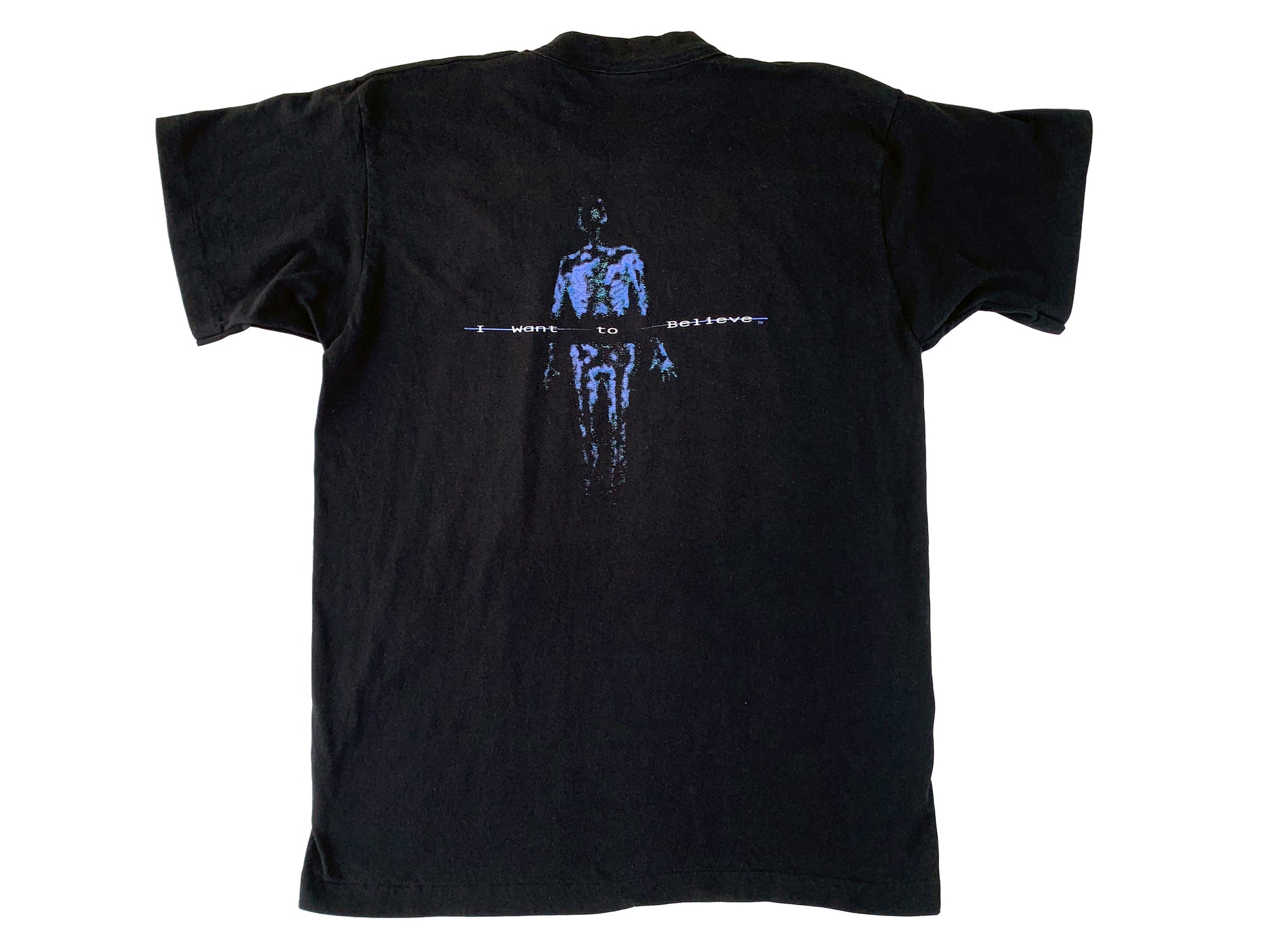 The X-Files 'I Want to Believe' Black T-Shirt TV Show Horror 90s Sci-Fi Science Fiction