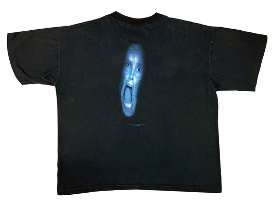 Vintage The X-Files 'Screaming Face' Black T-Shirt TV Show 90s Horror Sci-Fi Science Fiction
