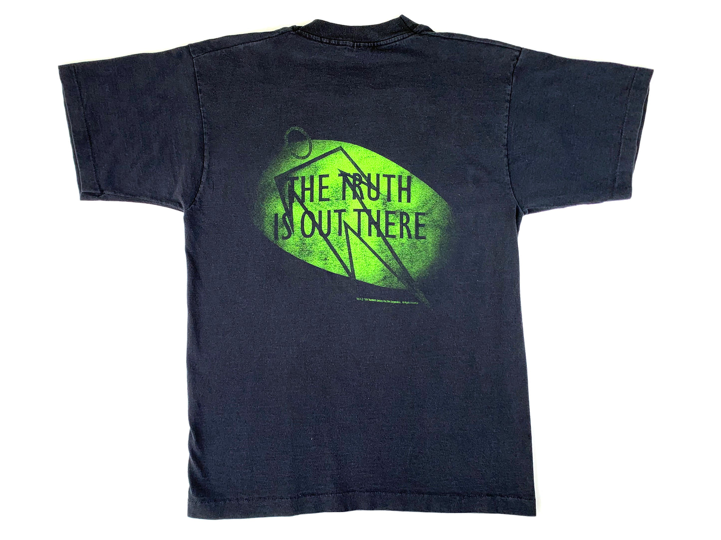 Vintage The X-Files 'The Truth Is Out There' Black T-Shirt 90s TV Show Horror Sci-Fi Science Fiction