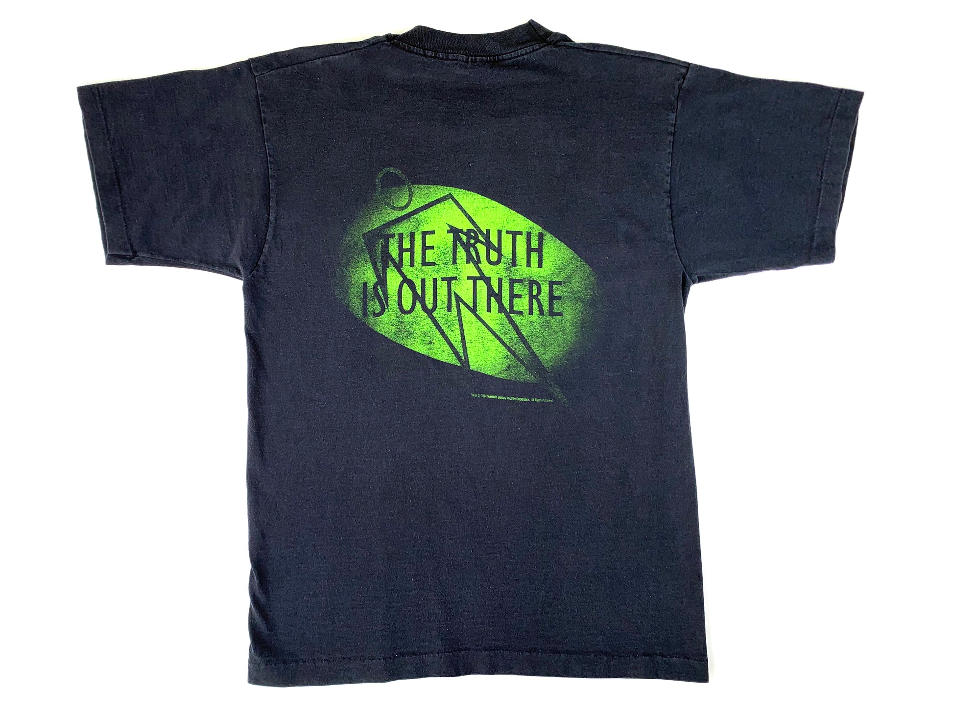 Vintage The X-Files 'The Truth Is Out There' Black T-Shirt 90s TV Show Horror Sci-Fi Science Fiction
