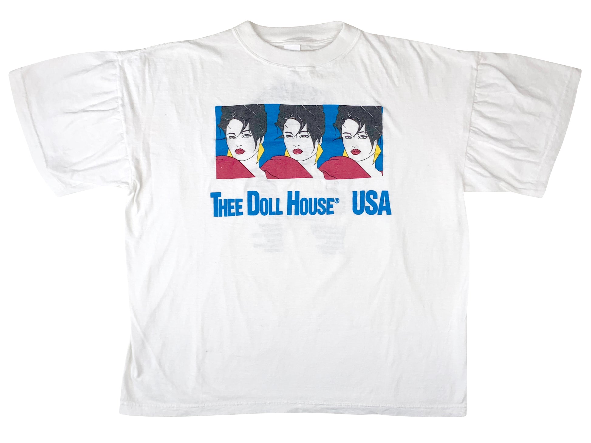 Vintage Thee Dollhouse USA White T-Shirt
