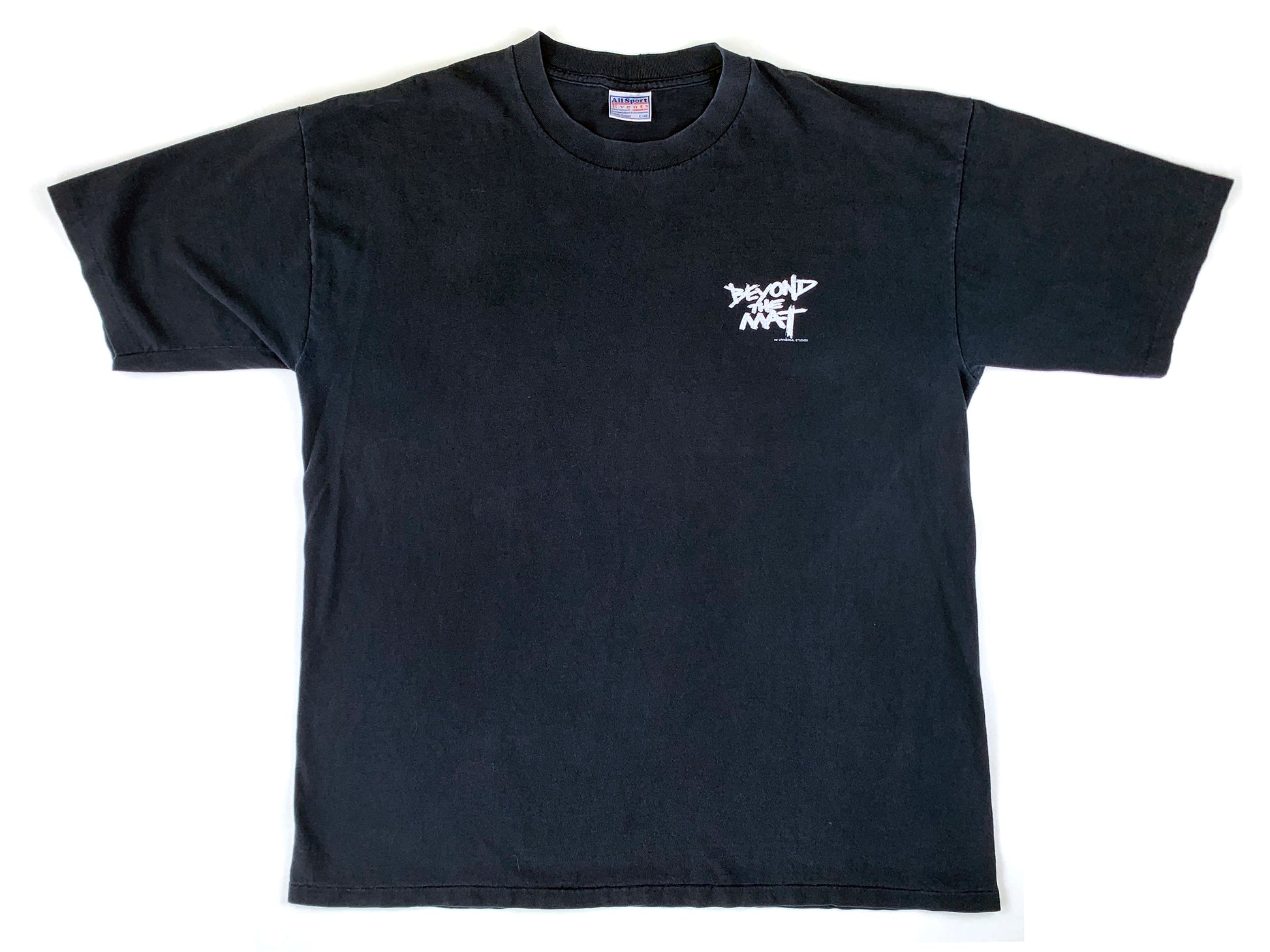 Vintage Beyond The Mat Wrestling Movie Black T-Shirt Documentary 90s y2k